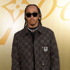 Lewis Hamilton attends the Louis Vuitton Menswear Spring/Summer 2024 show as part of Paris Fashion Week on June 20, 2023 in Paris, France.