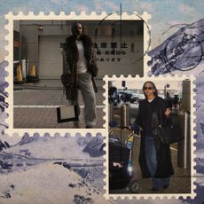 winter travel outfits shown in collage in of airport outfit ideas